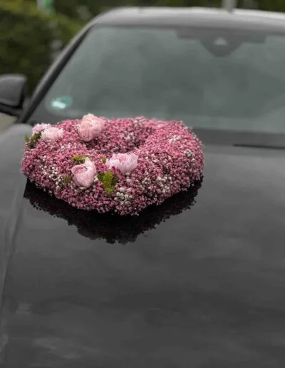 Autoschmuck Pfingstrose